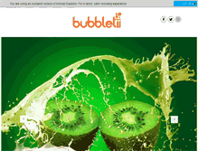 Tablet Screenshot of bubbletii.com